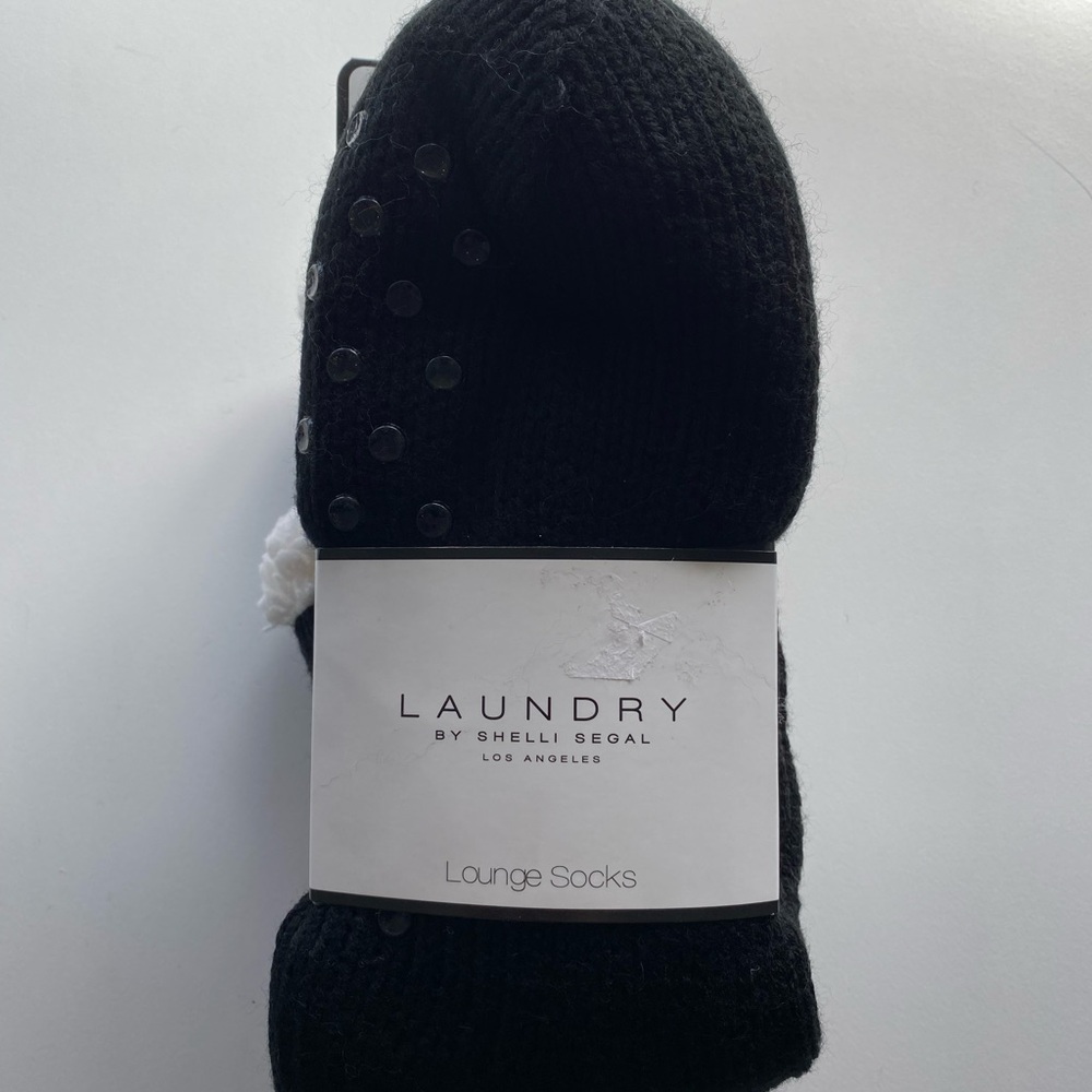 Laundry By Shelli Segal Black Lounge Socks